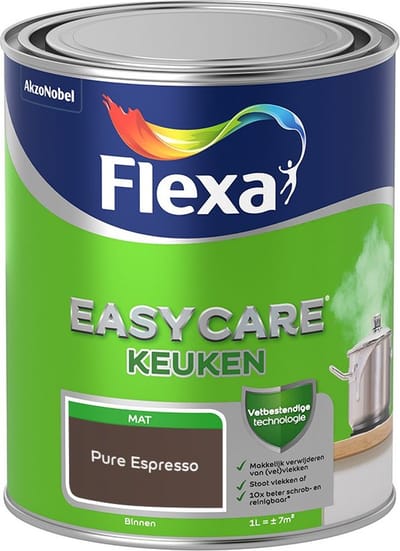 Flexa - Easycare Keuken - Pure Espresso - Mengverf - 1 L