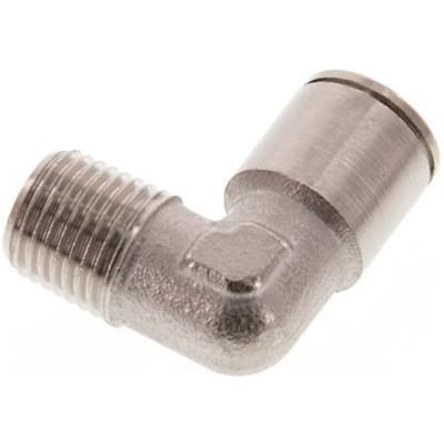 10mm x R1/4'' 90 graden L-verbinding Messing Insteekfitting Buitendraad NBR [2 Stuks]