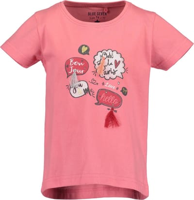 Blue Seven - Meisjes - Roze t-shirt - Maat 98