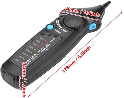 Spanningszoeker - Stroomtester Detector - Elektrisch Werk - Contactloos Meten - 17 cm - zwart