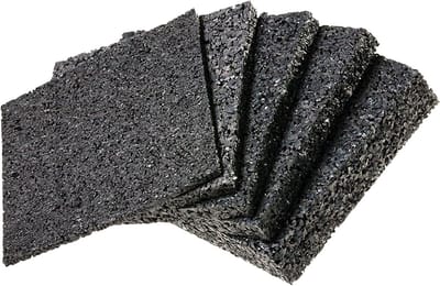 Rubberen Terrastegels - Vloerplaten - Ondergrond Creëren - Waterbestendig Rubber - 90 x 90 cm - Zwart