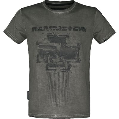 Rammstein T-shirt - Broken Logo II - S tot 3XL - voor Mannen - olijf