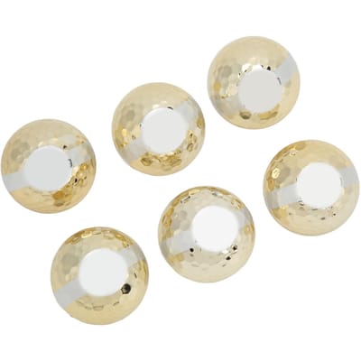 6 stuks Gouden Golf Lint Bal Luxe Elegant Golfbal Cadeaus voor Ceremonie Viering Festivals white