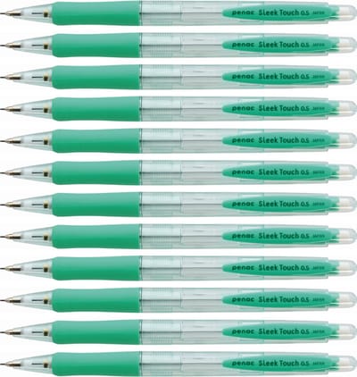 Penac Sleek touch - Mechanical Pencil - Transparant Groen - Vulpotlood - 0.5 mm - 12 Vulpotloden