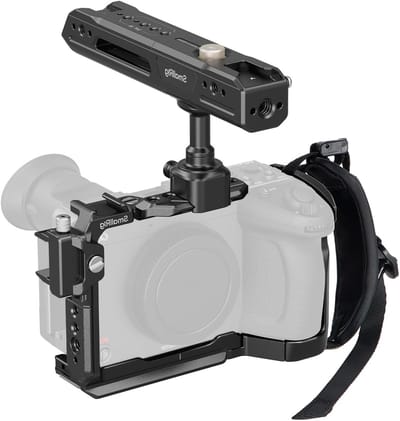 Camera Cage Kit voor Sony FX2 met Snelle Ontgrendeling, Handgreep, Polsband en HDMI Klem, Inclusief NATO Rail en QR Plaat voor Arca, Geschikt voor XLR Handgreep - 5589