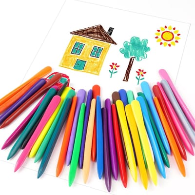 Wasbare Kleurpotloden 36 Kleuren, Niet-Toxisch, Tekenpennen voor Kinderen 1-6 Jaar, Creatief Tekenen en Kleurplezier