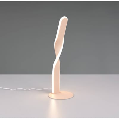 LED Tafellamp - Trio Lighting - 1x LED SMD 10W - Snoerschakelaar - Natuurlijk Wit 4000K - IP20 - Zand - Metaal