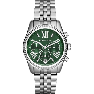 Michael Kors Lexington MK6222 Dames Chronograaf Horloge 38mm Zilver