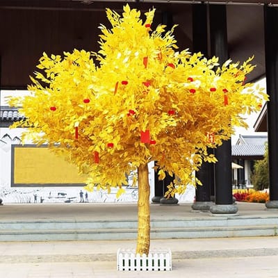 Artificial Ficus Banyan Tree 150cm x 150cm – Premium Faux Cherry Blossom Wishing Tree Silk Decorative Indoor & Outdoor Realistic Simulation Plant