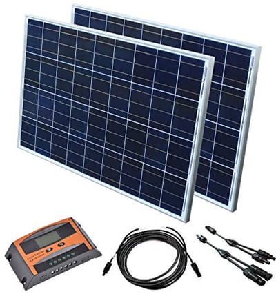 Zonne-installatie 12V set voor camper en vakantiehuis - Complete zonnekit met zonnepanelen en laadregelaar