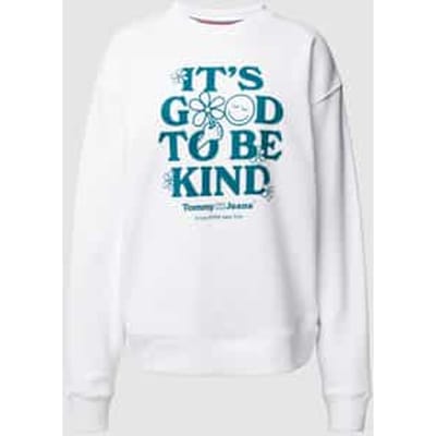 Relaxed fit sweatshirt met statementprint