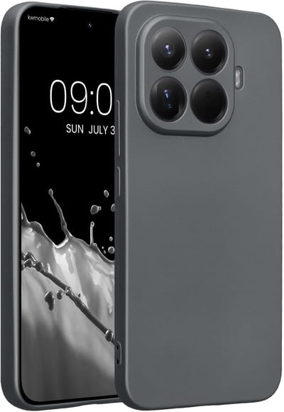 kwmobile metallic telefoonhoesje van TPU - geschikt voor Xiaomi 15T Pro - Flexible case voor smartphone - In metallic grijs