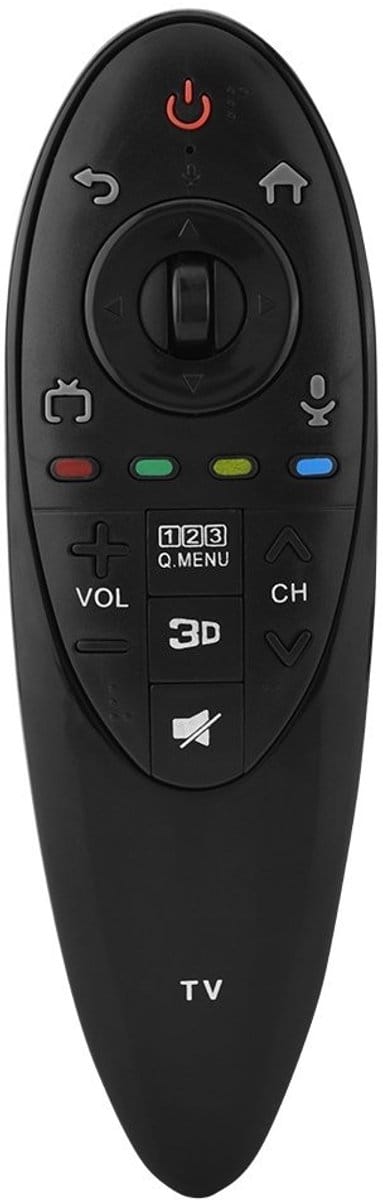Allecto - Vervangende afstandsbediening - Universeel - Ideaal voor LG Smart TV - Standaard - Handig in gebruik - Geschikt voor 3D TV - Model 5rk3uy..