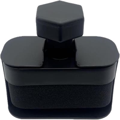 Banden Applicator - Velgen Spons - Auto Poetsen - Comfortabele Grip - 16x13x8cm - Zwart