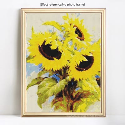 Peinture diamant tournesol 5D à faire soi-même, broderie complète de diamant rond, mosaïque, image en strass 20X30 yellow