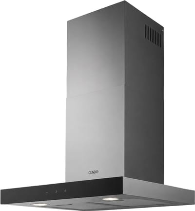 CENDO KR556EPDZ-V2 - Wand Afzuigkap - 60 cm - RVS - Zwart Afgewerkt - 650 m³/h - A++ - Fluisterstil