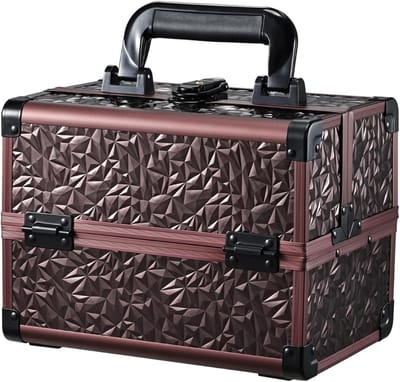 White-Label® Kapperskoffer - Kapperstas - Visagie - Cosmetica Organizer - Bruin