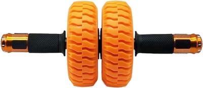Buikspierwiel - Core trainer - Kracht trainen - Dubbele wielstructuur - 15 cm breed - Zwart