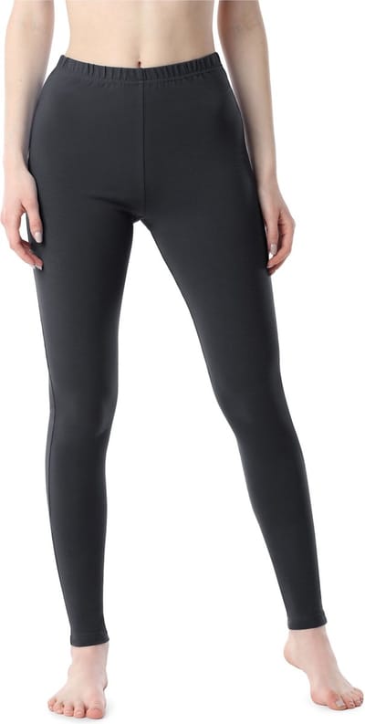Bellivalini Dames Leggings - Sport - Vrijetijdsbroek - Katoen - Lang - Grafiet - S - BLV-BLV50-198-LE