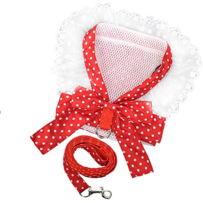 Harnais de poitrine à nœud pour chien chat laisse confortable chiot petits chiens harnais gilet pour fête shopping Type 3