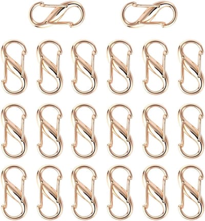 Metalen Gespen - Karabijn Haken - Tassen Verstellen - S-Vorm Ontwerp - 27x13 mm - Goud