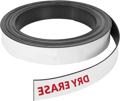 Schrijfbare Magnetische Labels, Verwijderbare Magnetische Strips voor Whiteboards, Koelkasten en Metalen Kasten (5 m x 2 cm) - Ideaal voor Organisatie en Labeling