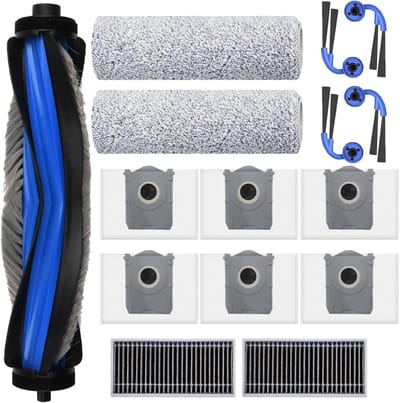 Accessoires Geschikt voor ECOVACS DEEBOT X9 PRO Omni, JKOISL 1*Hoofdrolborstel 6*Stofzakken 4*Zijborstels 2*Filters 2*Dweildoekjes