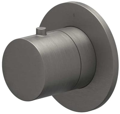 IVY Bond Afbouwdeel inbouw stopkraan symmetry met rond rozet Geborsteld metal black PVD