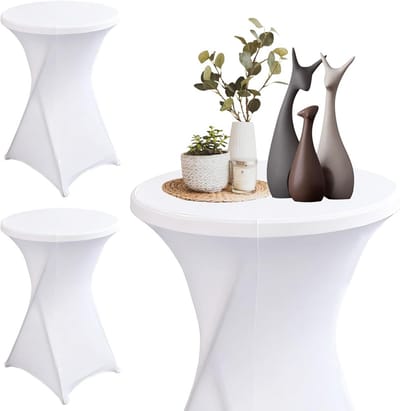 Statafelhoezen Set - Tafel Spandekkers - Feestelijke Decoratie - Elastisch Materiaal - 80x110cm