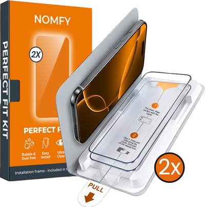 Screenprotector - Geschikt voor Apple iPhone 16 Pro - 2 Stuks - Met Installatietray - Perfect Fit Kit - Beschermglas - Gehard Glas - Simpel Aanbrengen - Tempered Glass - Screen Protector - Case Friendly
