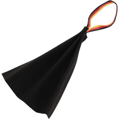 Chiffon de Morsure pour Chien Entraînement Morsure Prise Développer l'Instinct de Proie Cuir Jouet Interactif de Tir à la Corde avec Poignée pour l'Entraînement de Chien black