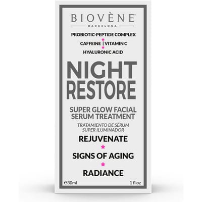 Biovene, Restauration Nuit, Régénérant, Nuit, Sérum, Pour le Visage, 30 ml
