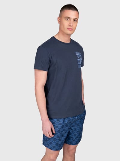 Brunotti - Jelledee - T-Shirt Indigo Blue - 100% Katoen - Regular Fit - M
