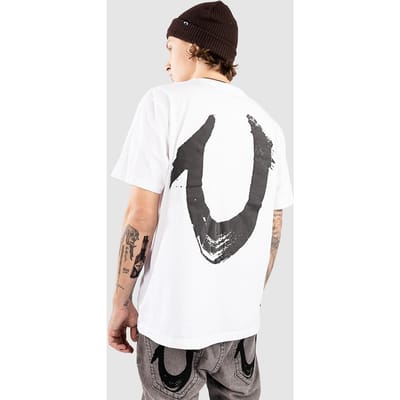 True Religion Relaxed Nu Brush T-Shirt wit