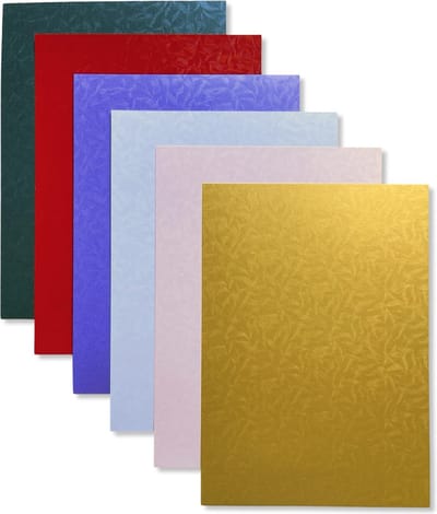 30 vel metallic gekleurd papier - A4 formaat - 21x29,7cm - Cardstock - 250 grams - metallic karton