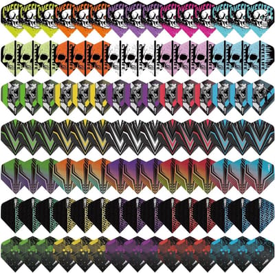 Dart Flights - 35 Sets van 105 Stuks, Standaard Dart Accessoires voor Zachte en Stalen Punt Darts