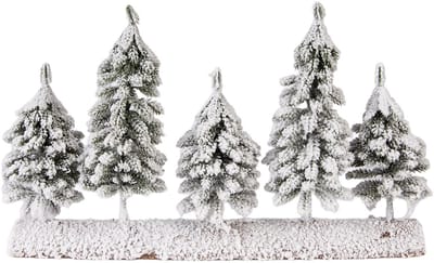 Clayre & Eef Mini Kunstkerstboom 40x8x25 cm Groen Hout