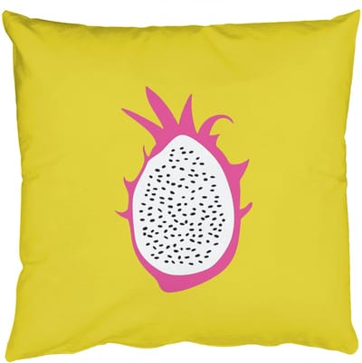 Sierkussens - Kussentjes Woonkamer - 50x50 cm - Illustratie - Drakenvrucht - Kleurrijk