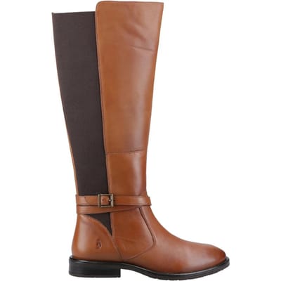 Hush Puppies Dames Victoria Leren Lange Laarzen (Tan)
