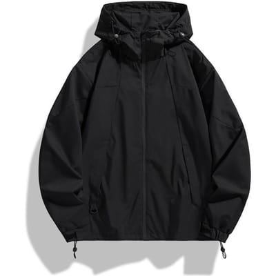 Lente en Herfst Nieuwe Koppel Hoodie Jas Outdoor Casual Jas Herenjas L black