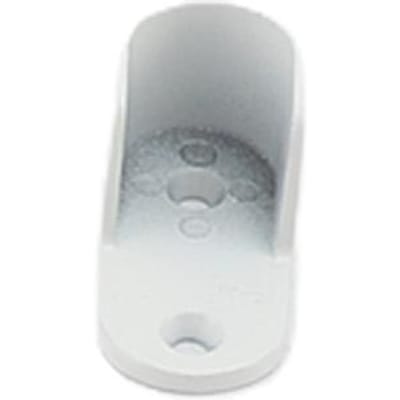 Tringle de placard Métal Acier au carbone Tube plat ovale Usage intensif Accrochage de vêtements Tringle de penderie Blanc blanc