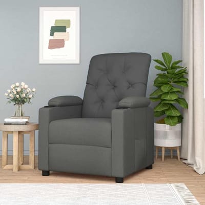 Relaxstoel - Comfortabele stoel - Ontspannen thuis - Handmatige ligfunctie - 785 x 965 cm - Donkergrijs
