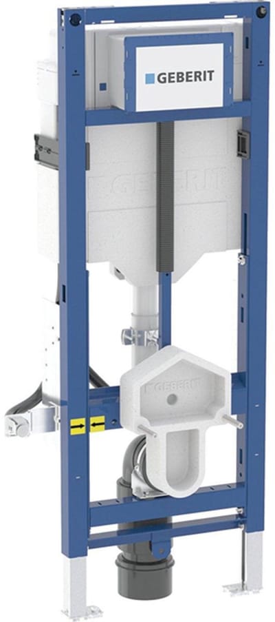 Geberit Duofix wandcloset - hoogte 112cm sigma reservoir - 12cm hoogte instelbaar na montage - blauw