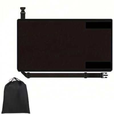 Livista® Baby Reishangmat – Multifunctioneel Stoelverlengstuk voor Onderweg – Comfortabel Babybed voor Vliegtuig, Trein en Auto – Waterbestendig en Wasbaar – Afmetingen 79x44cm – Zwart