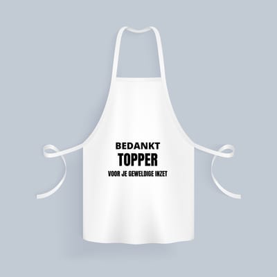 Akyol - bedankt topper voor je geweldige inzet Keukenschort - Collega - collega - cadeautje voor inzet tonen - bedankt voor alles - geschenk - 82 bij 71 cm