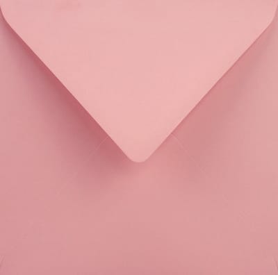 Gladde roze enveloppen A5 - 153 x 153 mm - 25 stuks - NK natgelijmde - 110 gram - Woodstock - Netuno