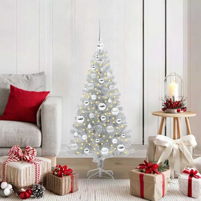 vidaXL - Kerstboom - Zilver - 120 - cm - PET