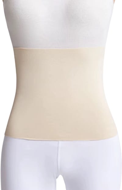 Thermische Tailleband met Fleece – Beige Maat M – Warmteband voor Rug en Buik, Lendensteun & Buikband tegen Kou, Rugklachten en Spierpijn – Comfortabele Verwarmende Tailleband
