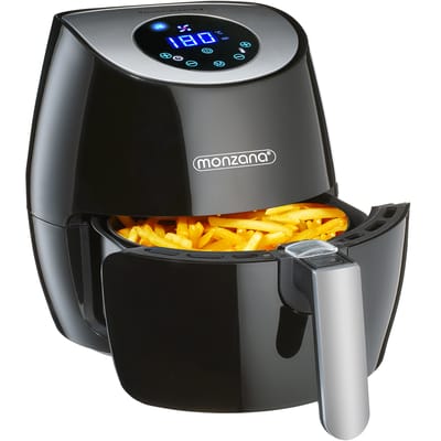 Monzana Heteluchtfriteuse - 3,6 liter 1500W 6 Programmas - Zwart