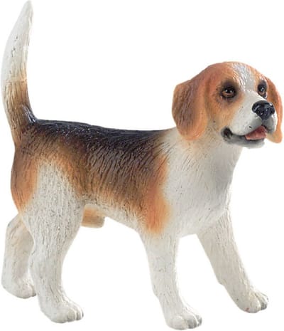 Bullyland 65424 – Speelfiguur en verzamelfiguur Beagle Henry – ca. 5 cm – levensecht en detailrijk vormgegeven – ideaal als taartfiguur en klein cadeautje voor kinderen vanaf 3 jaar.